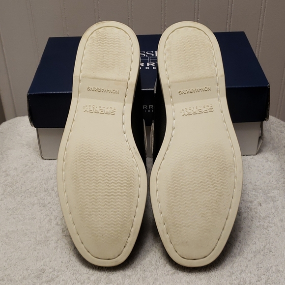 Sperry Topsiders, black leather, 7 - Picture 6 of 9